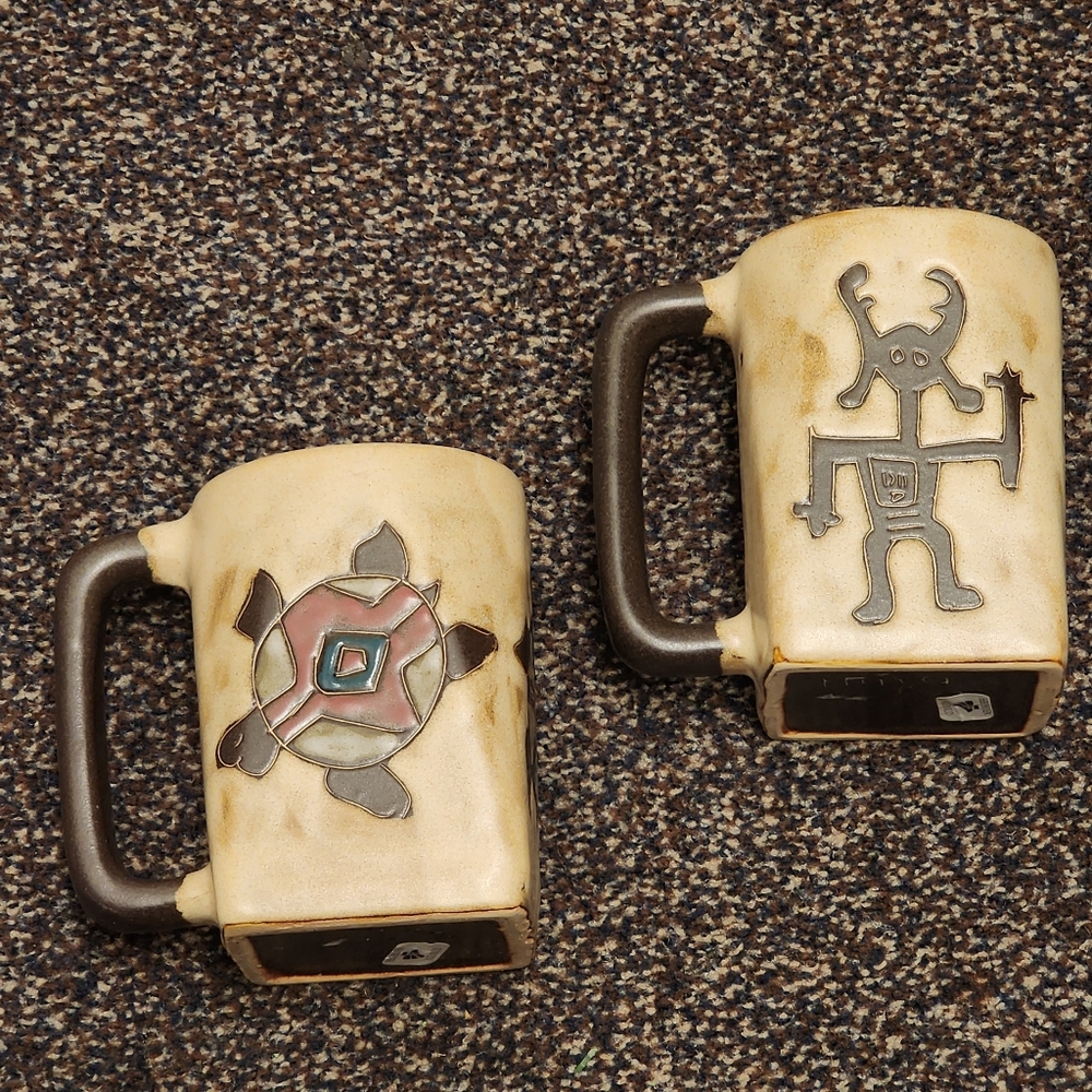 MARA Stoneware Mexico Coffee Mugs | 2 Mugs